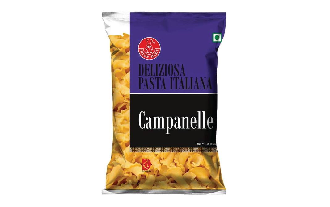 Italian Secret Deliziosa Pasta Italiana Campanelle   Pack  200 grams
